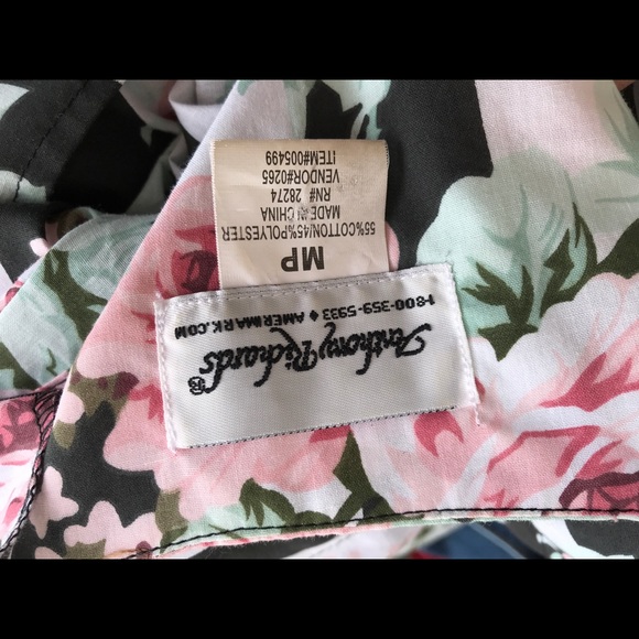 SOLD ANTHONY RICHARDS Floral House Coat Caftan - Picture 7 of 8
